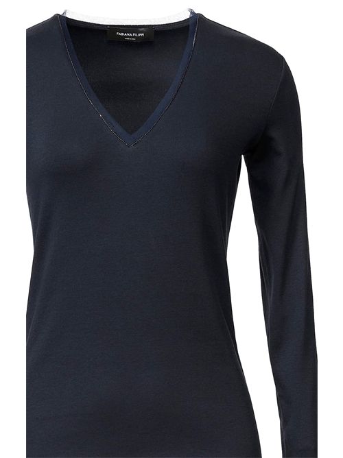 JERSEY TSHIRT FABIANA FILIPPI | JED266F1345146 BLU NOTTE